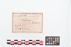 Etiketten zu Bronzeperlarmreif (NHMW-PRAE-024789)